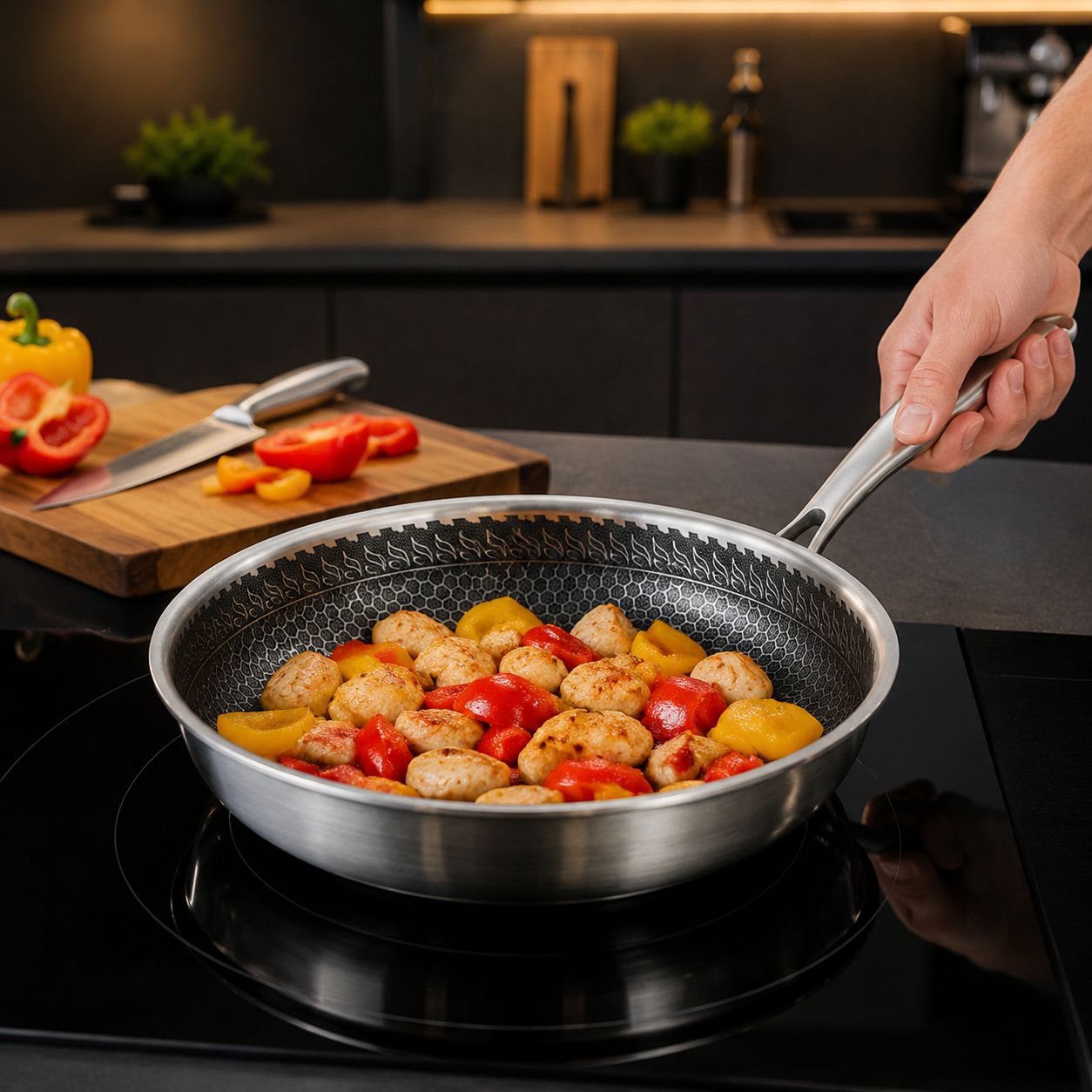 Kitchen Essential Triple Layer Steel Frypan