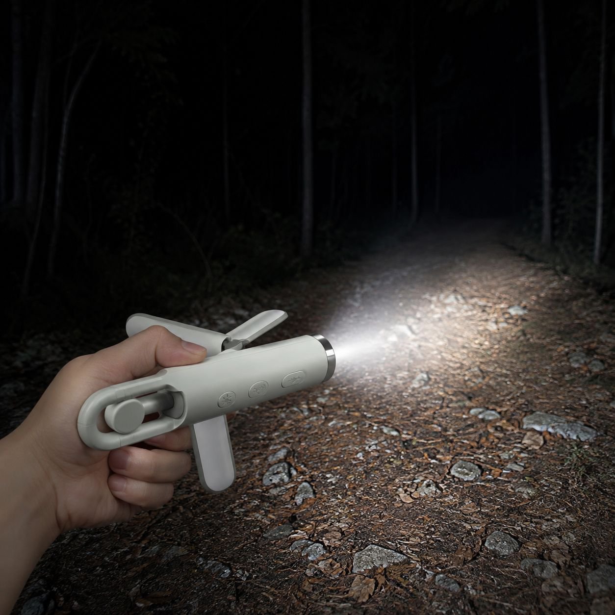 Neue faltbare Campingleuchte im Freien, Notfall-Campingleuchte, Multifunktions-Taschenlampe mit star
