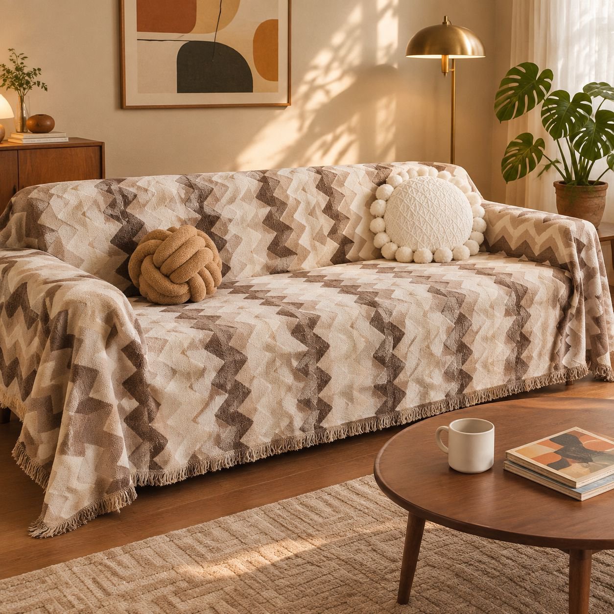 giipet - Sand Dune Wave Pattern Sofa Cover