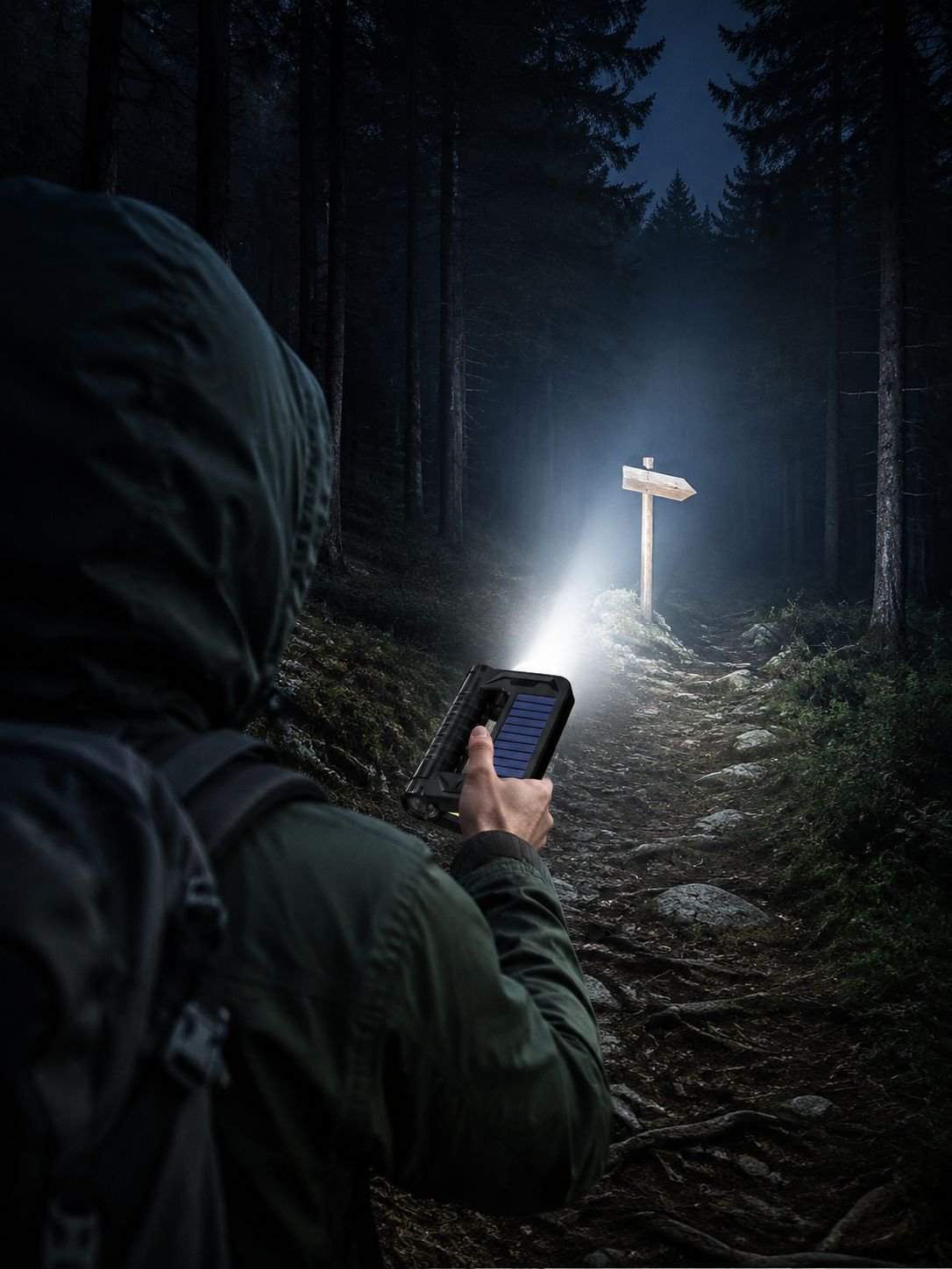 Wiederaufladbare LED-Lampe für Camping und Abenteuer