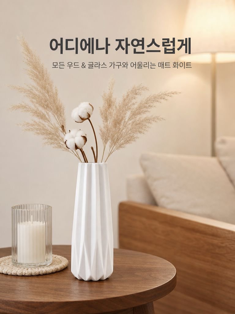 미니멀리즘 모던 세라믹 화병