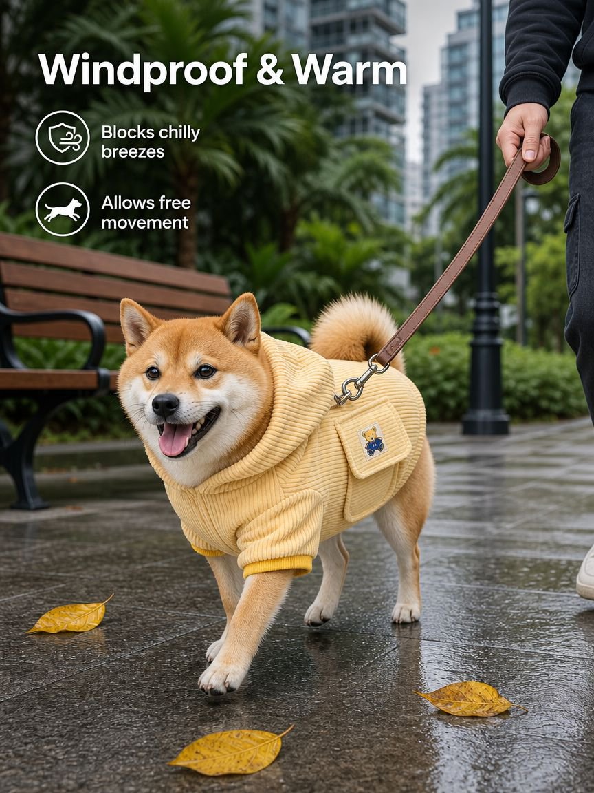 Warm dog cotton coat