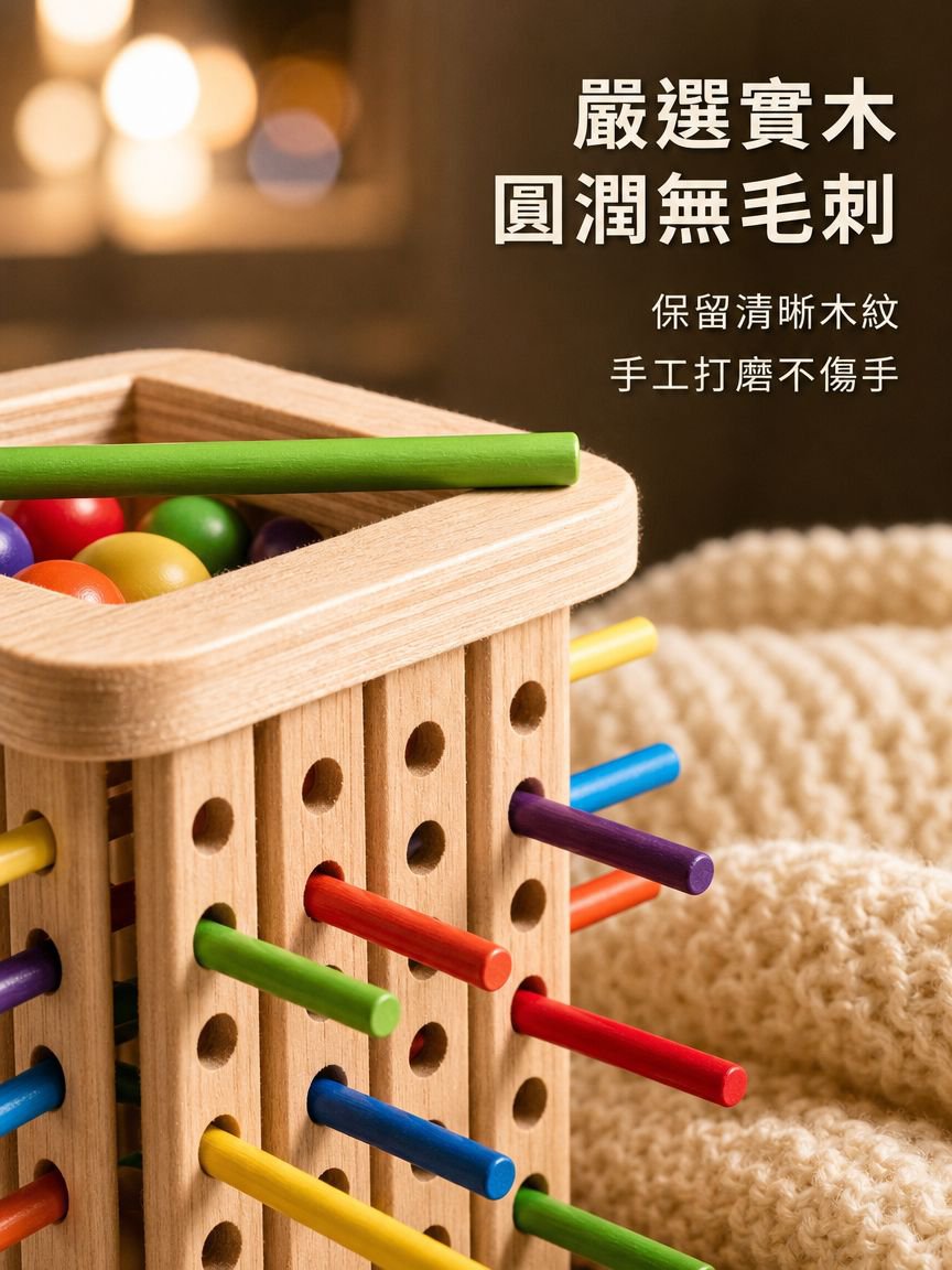 彩色分揀木質玩具