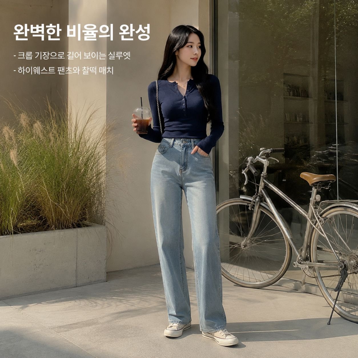 슬림핏 여성용 긴팔 이너티