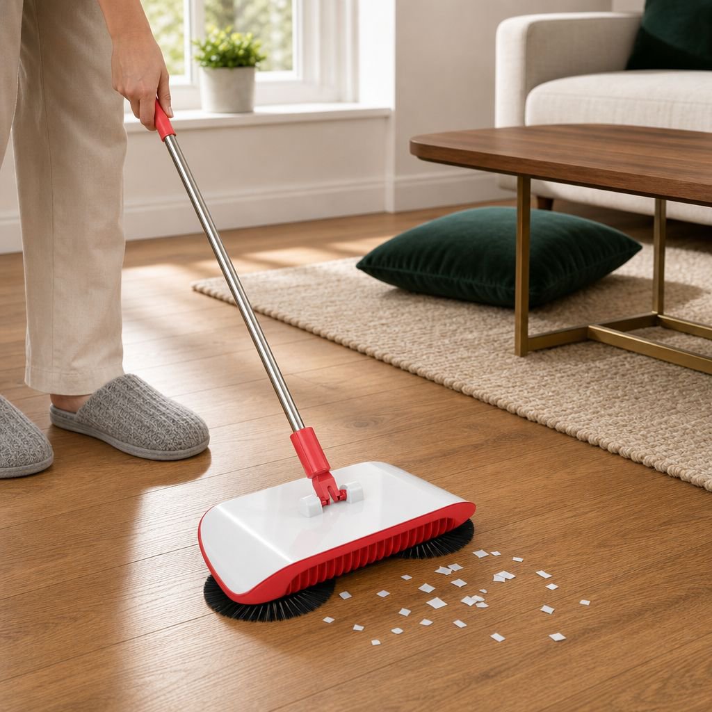 Smart Home Sweeper Set, Integrated Vacuum with Dustpan and Broom