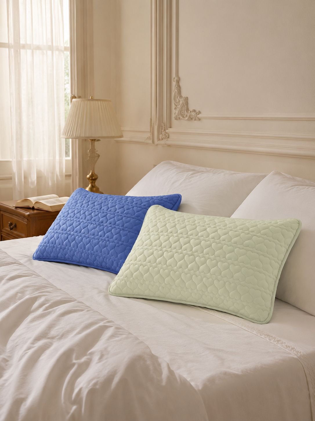 Close-up of sweat-proof pillowcase fabric texture