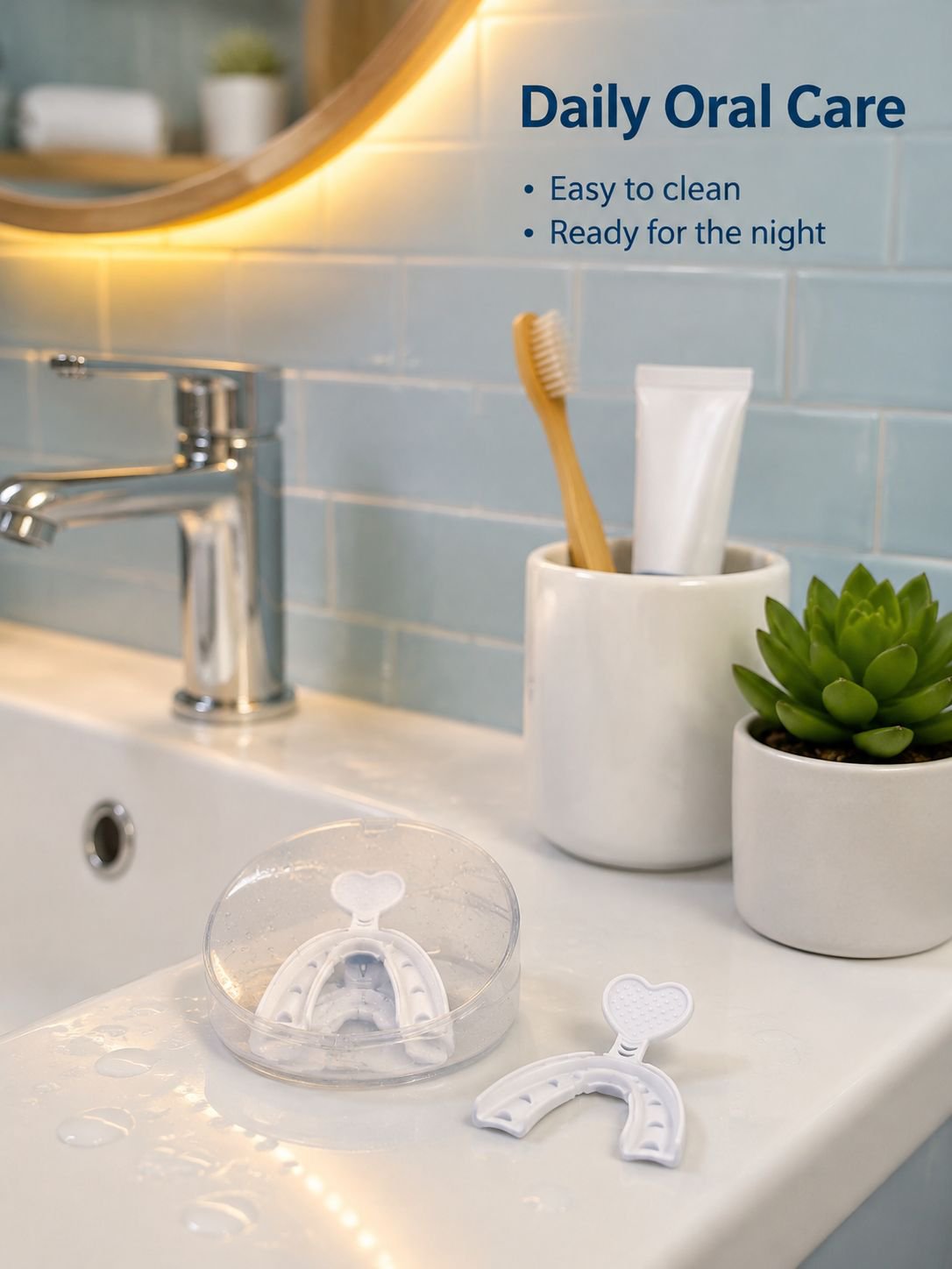 Night Guard Dental Kit with Support, Tooth Box and Bite Gel