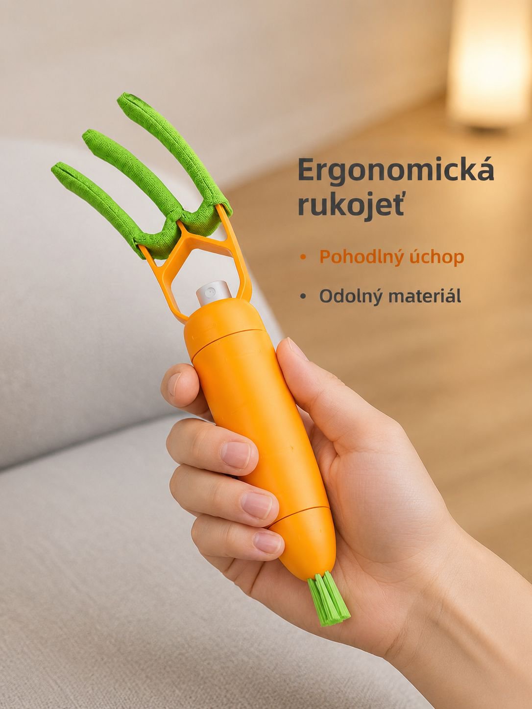 3v1 čistič klimatizace, odnímatelný kartáč na prach