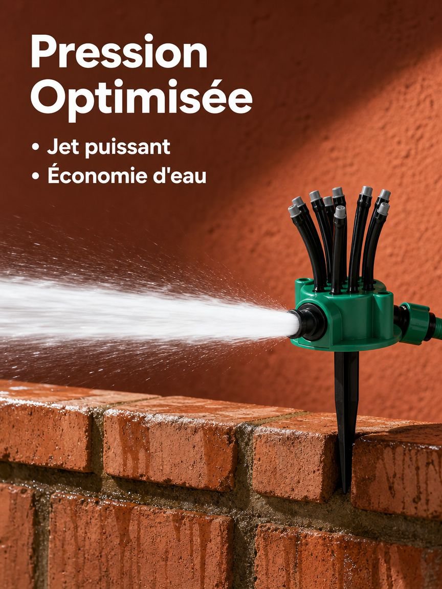 Arroseur multifonction à plusieurs têtes