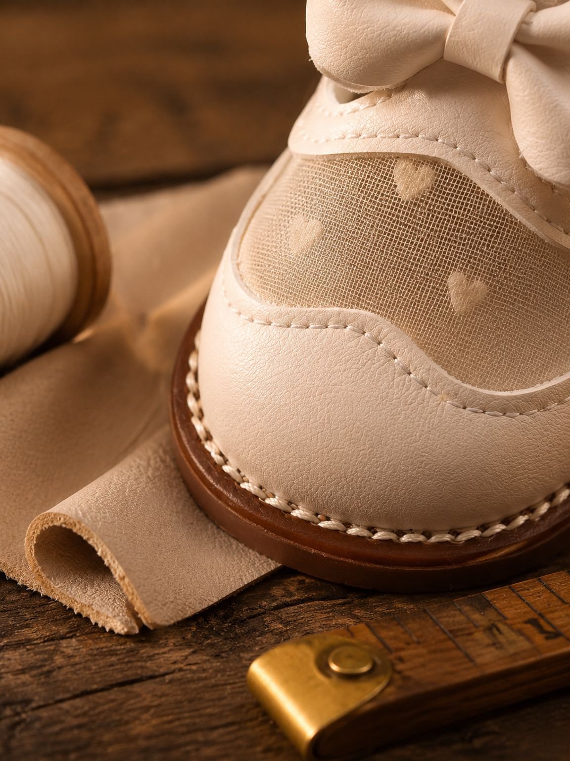 Zapatos de suela blanda y transpirables para bebé estilo princesa