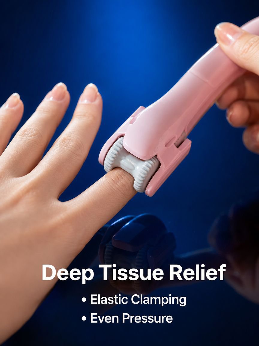 Double Row Roller Finger Massager