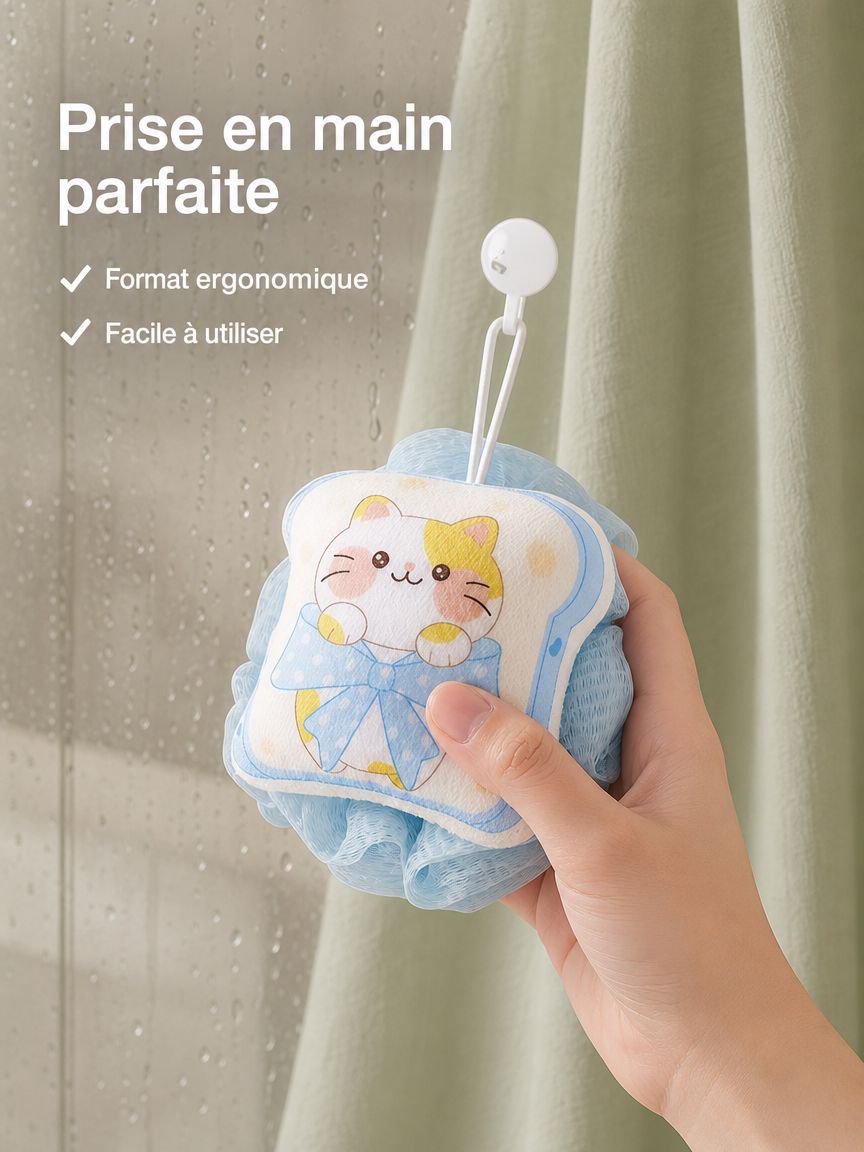 Fleur de douche douce pour routine de soin quotidienne