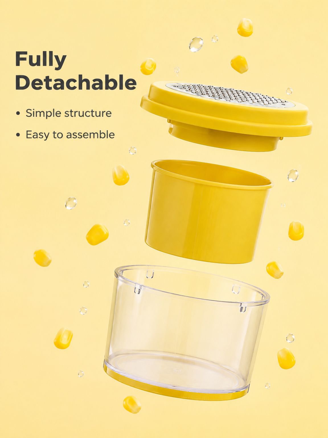 Kitchen tool for stripping kernels from corn on the cob