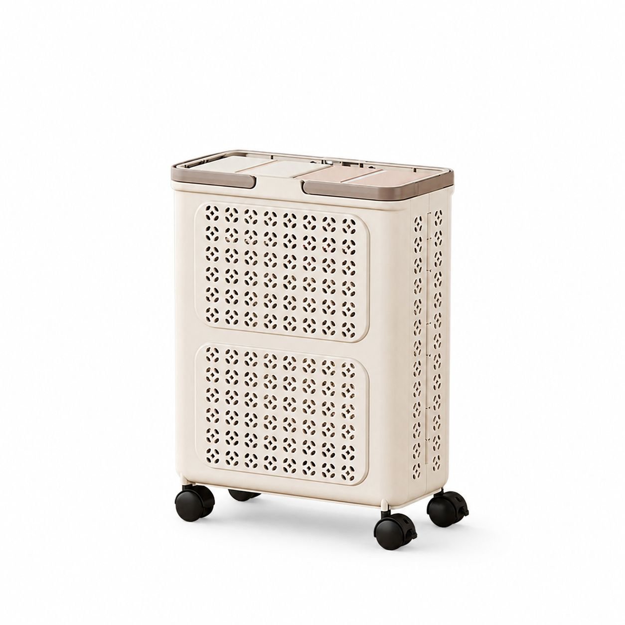 Cesto de ropa grande con ruedas, ideal para el hogar