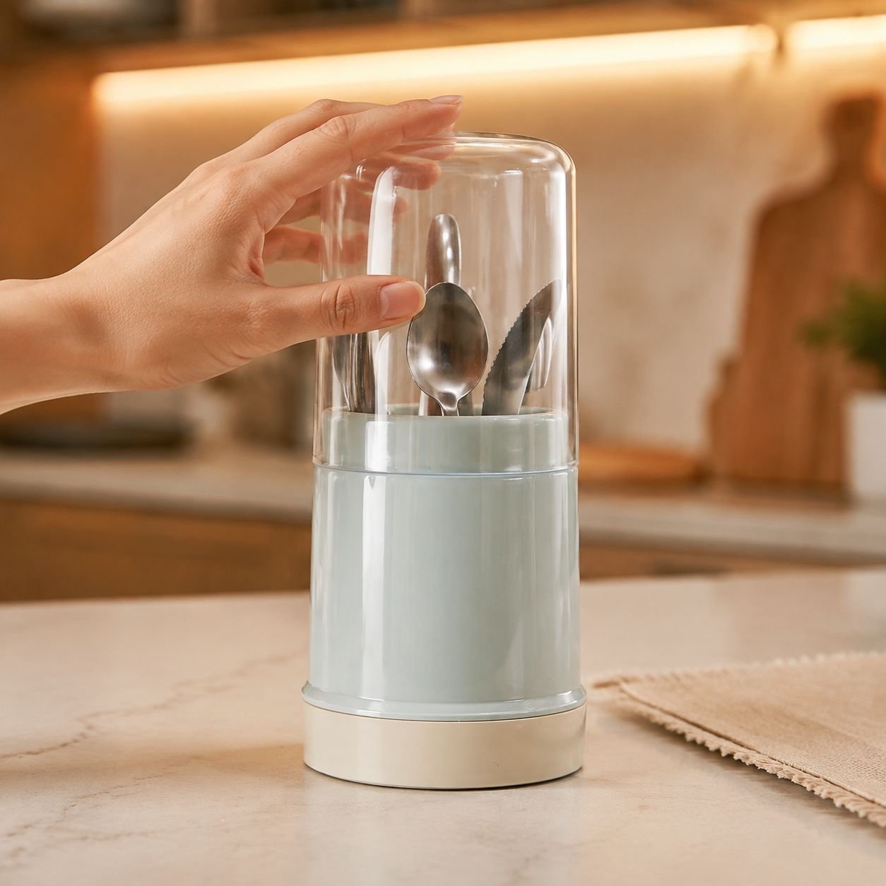 Utensil holder for chopsticks, spoons, and forks