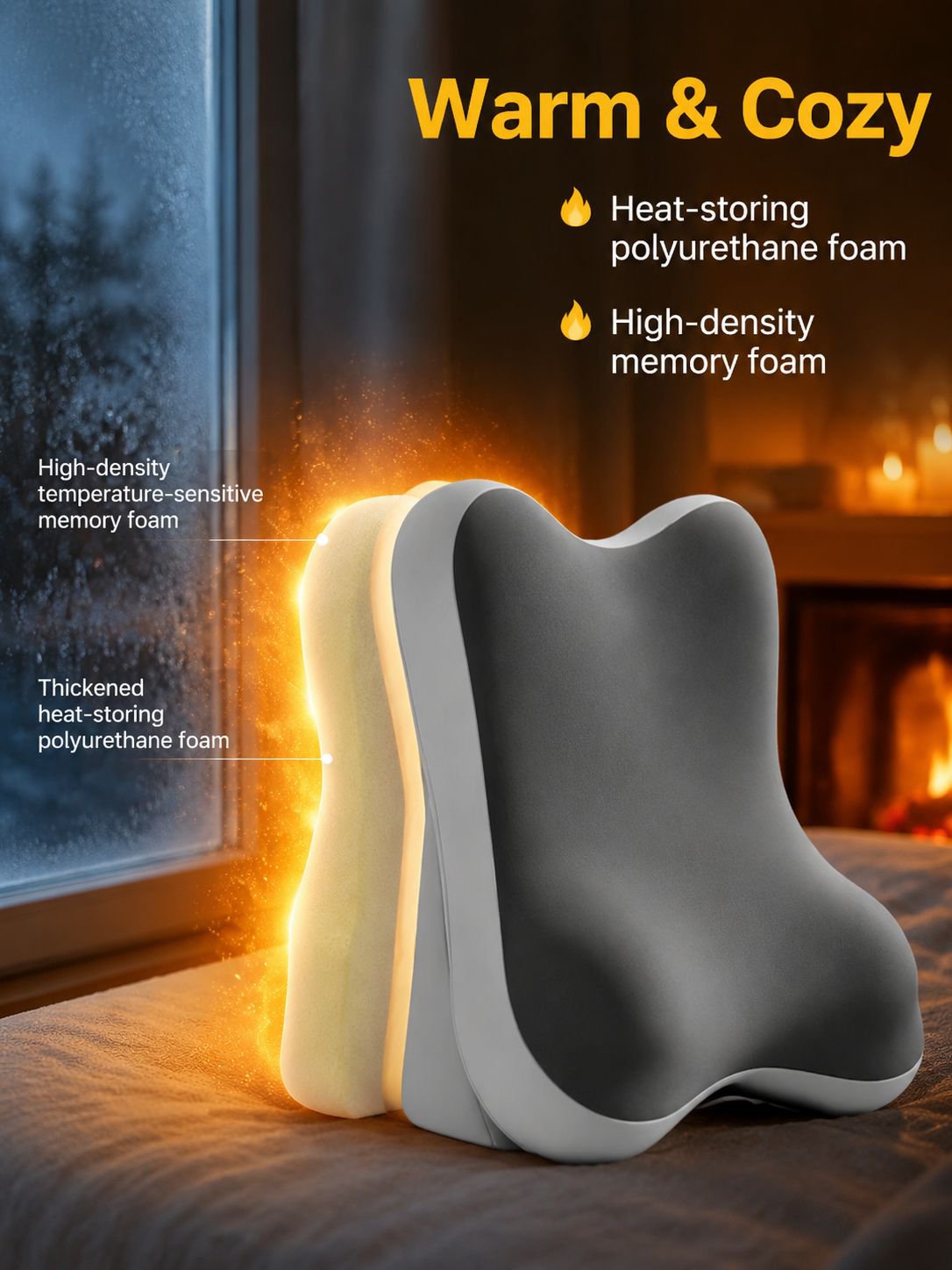 Adjustable Slope Neck & Waist Support Bedside Cushion