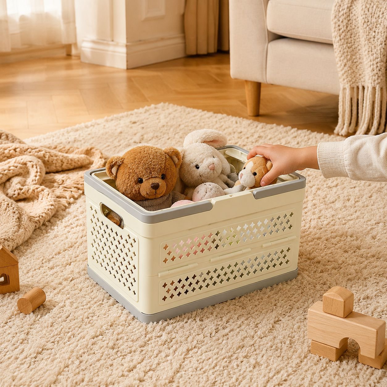 Organisateur multifonction pour vêtements et jouets
