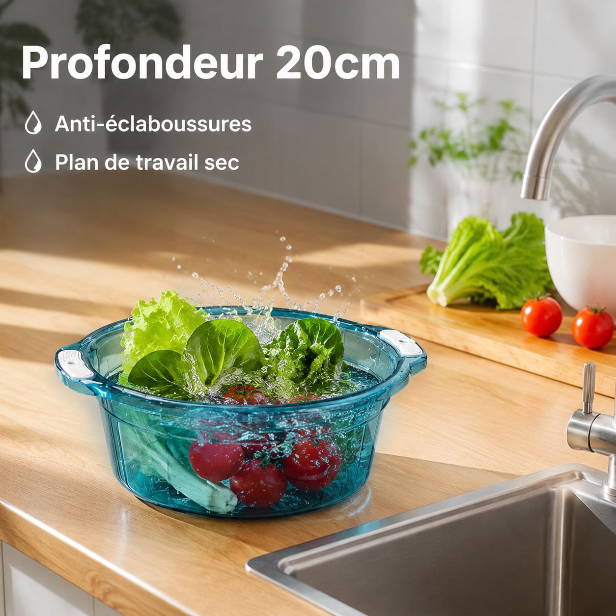 Grand bassin rond pour usage domestique