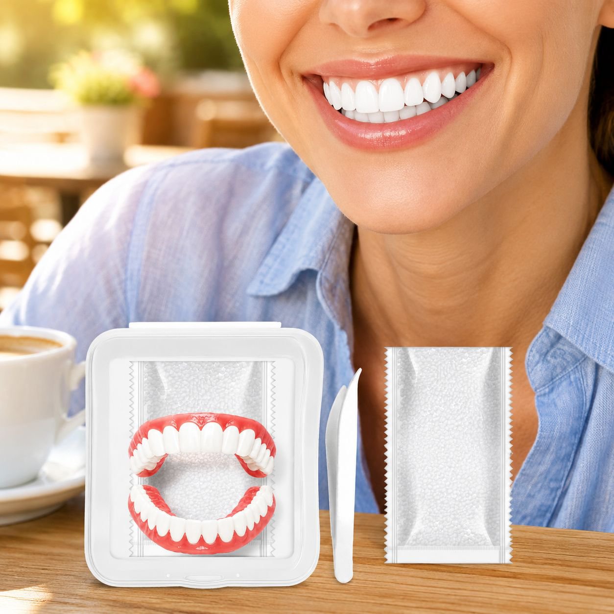 Travel-Friendly Denture Storage Box for Oral Care