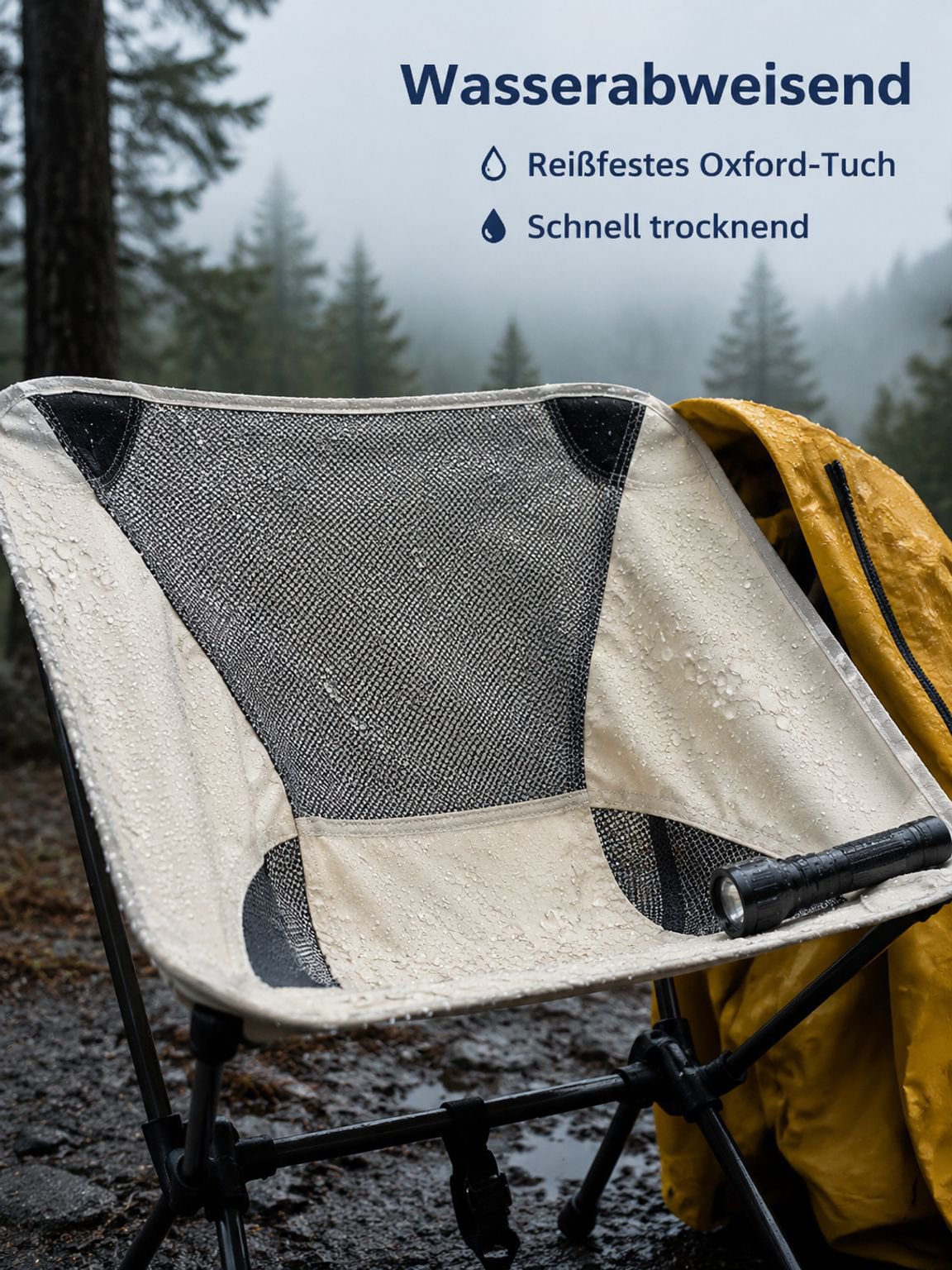 Tragbarer klappbarer Stuhl für draußen, Strandstuhl, Angeltisch und Stühle, Camping-Klappstuhl