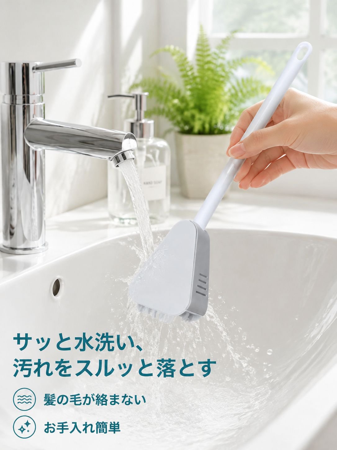 家庭用シリコン製トイレブラシ