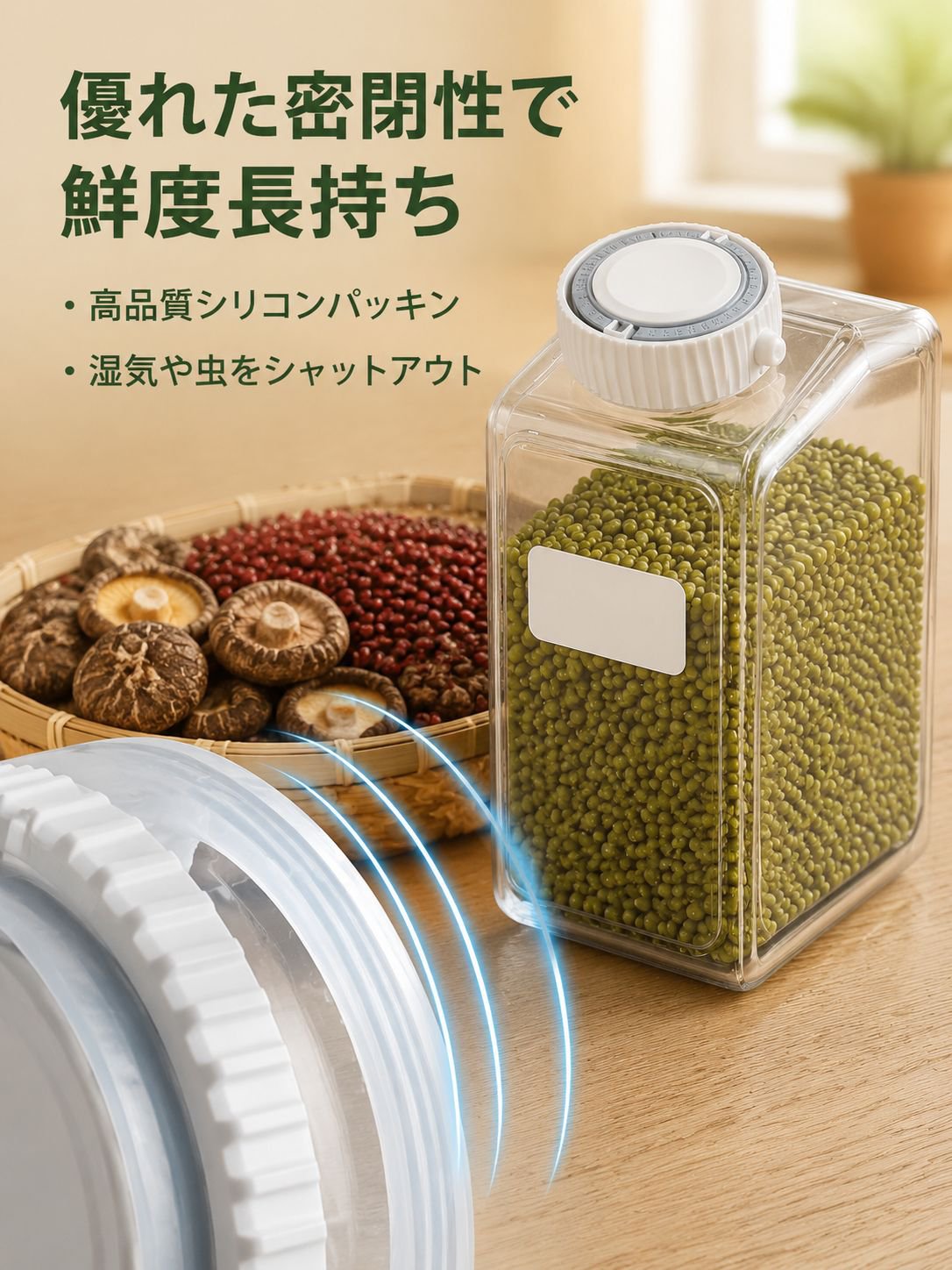 キッチン密閉保存容器タイマー