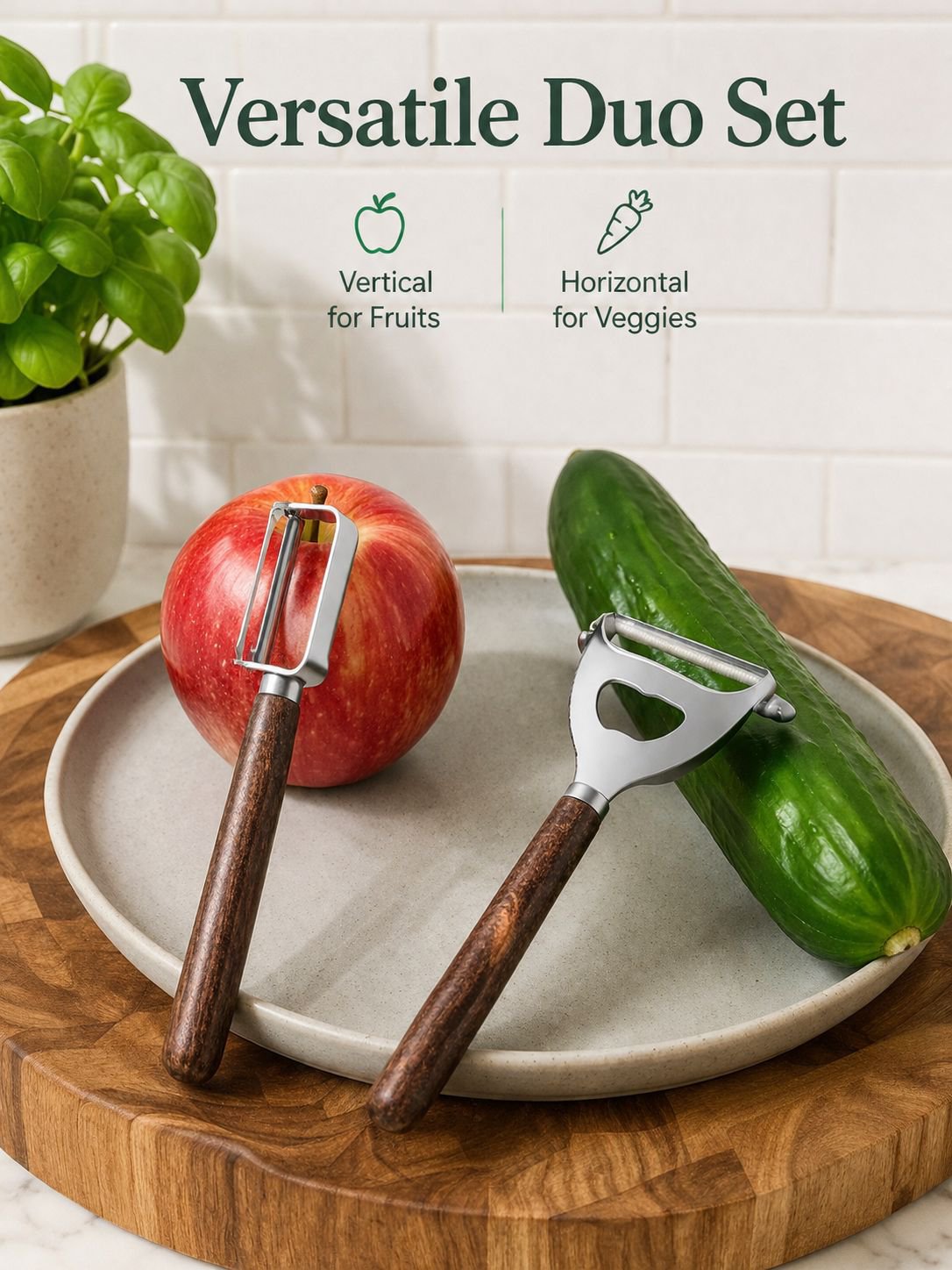Kitchen apple and melon peeler