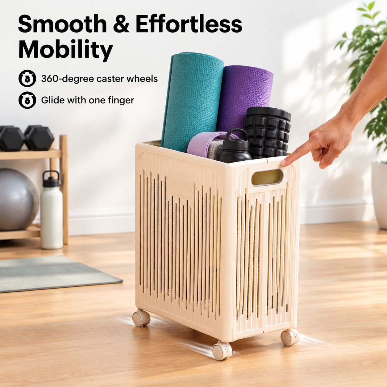 Yoga Mat Organizer Basket