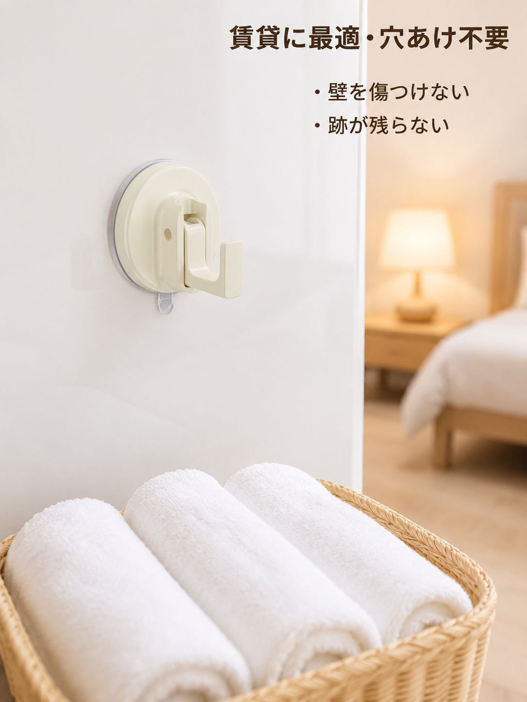 吸盤付き洋服フック