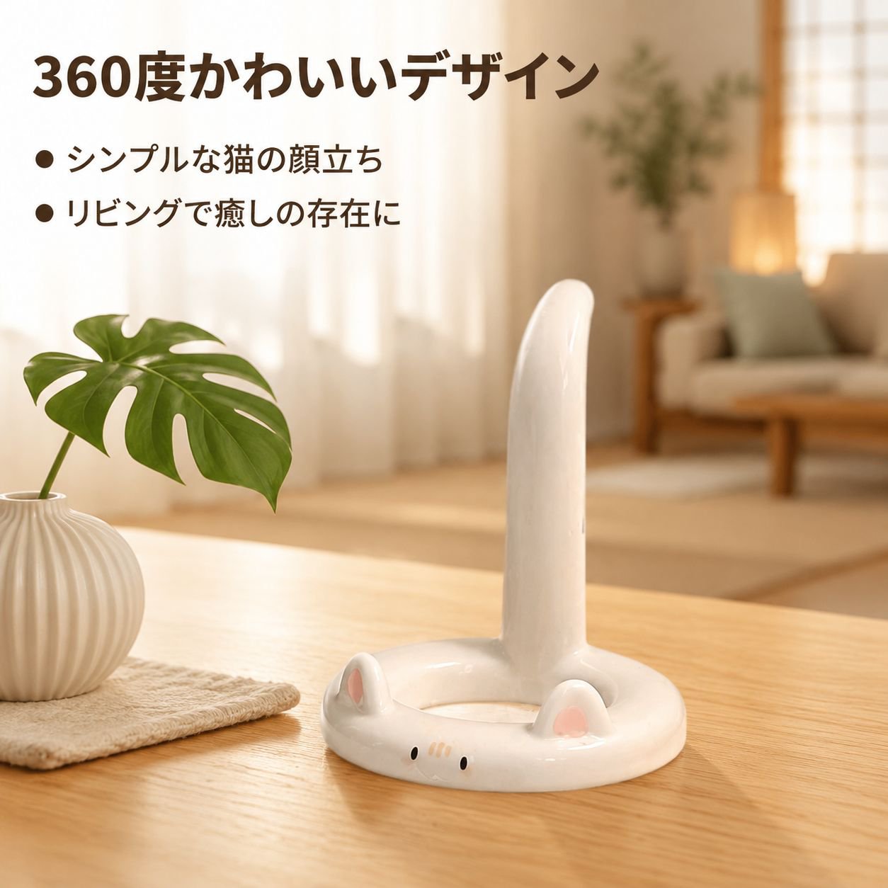 クリエイティブデスクスマホスタンド かわいい多機能オフィス用