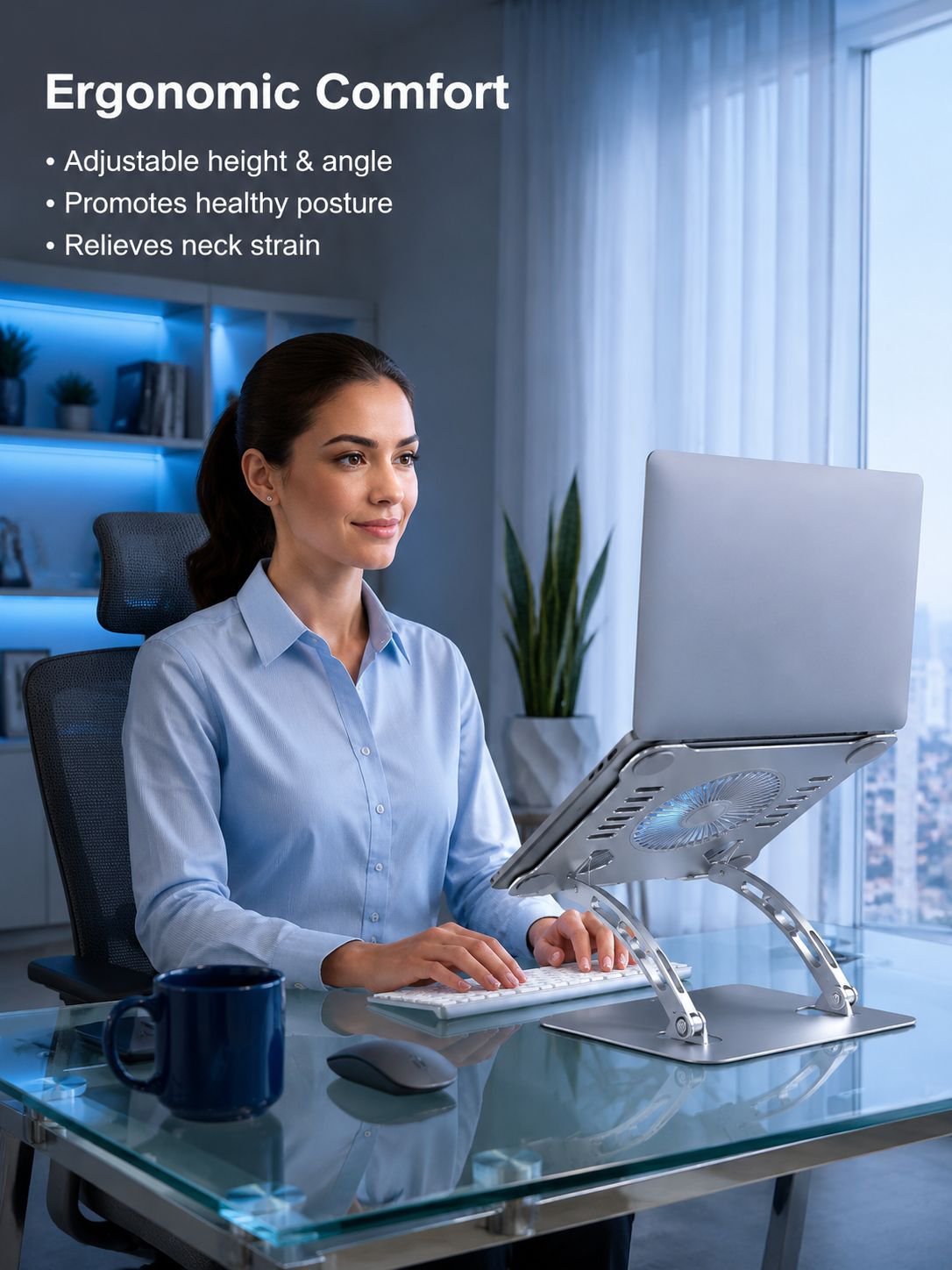 Adjustable Aluminum Laptop Stand