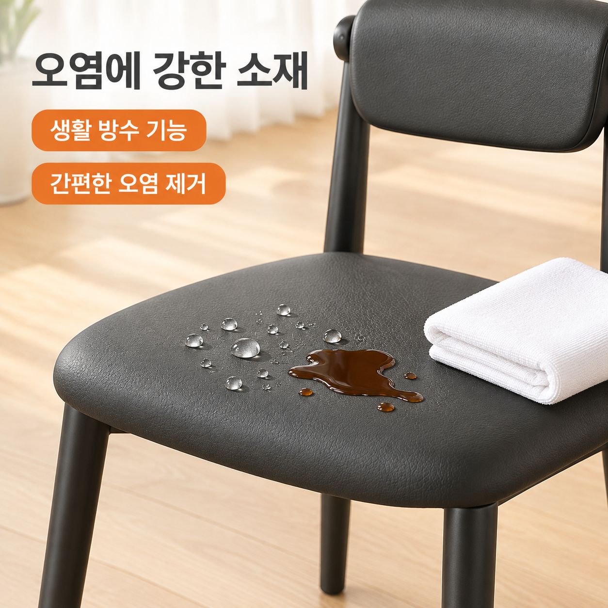 이탈리아 스타일 미니멀 '라이트 럭셔리' 등받이 의자