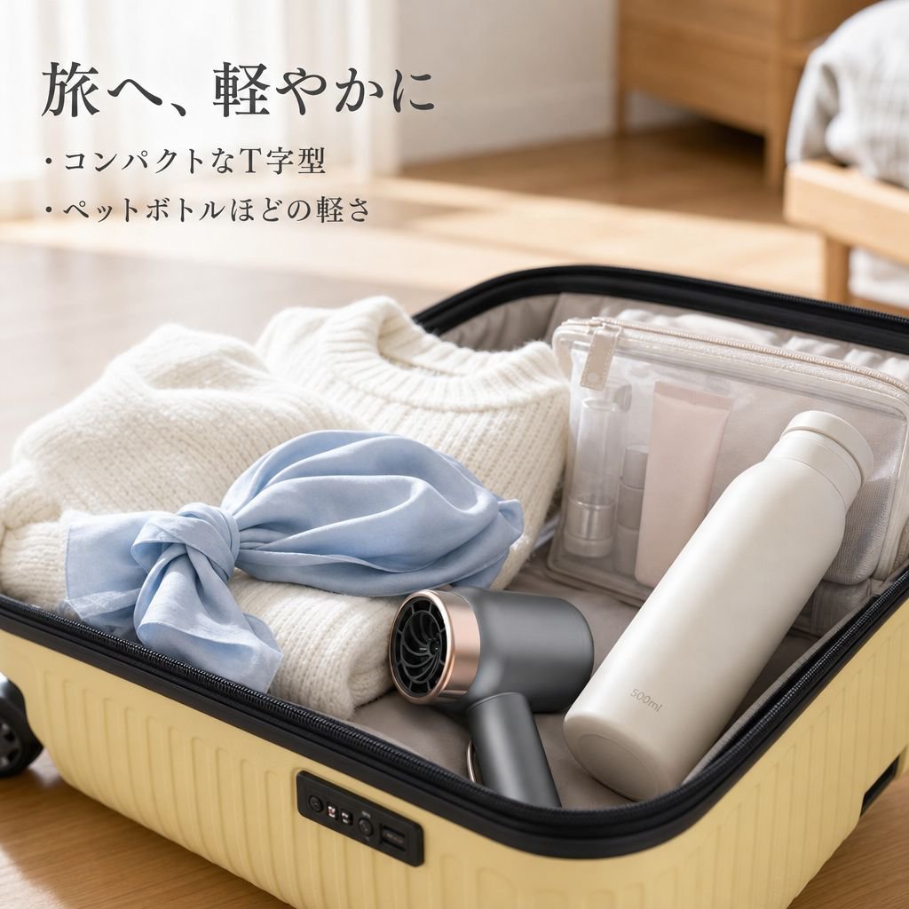 高効率マイナスイオン充電式リーフレスヘアドライヤー