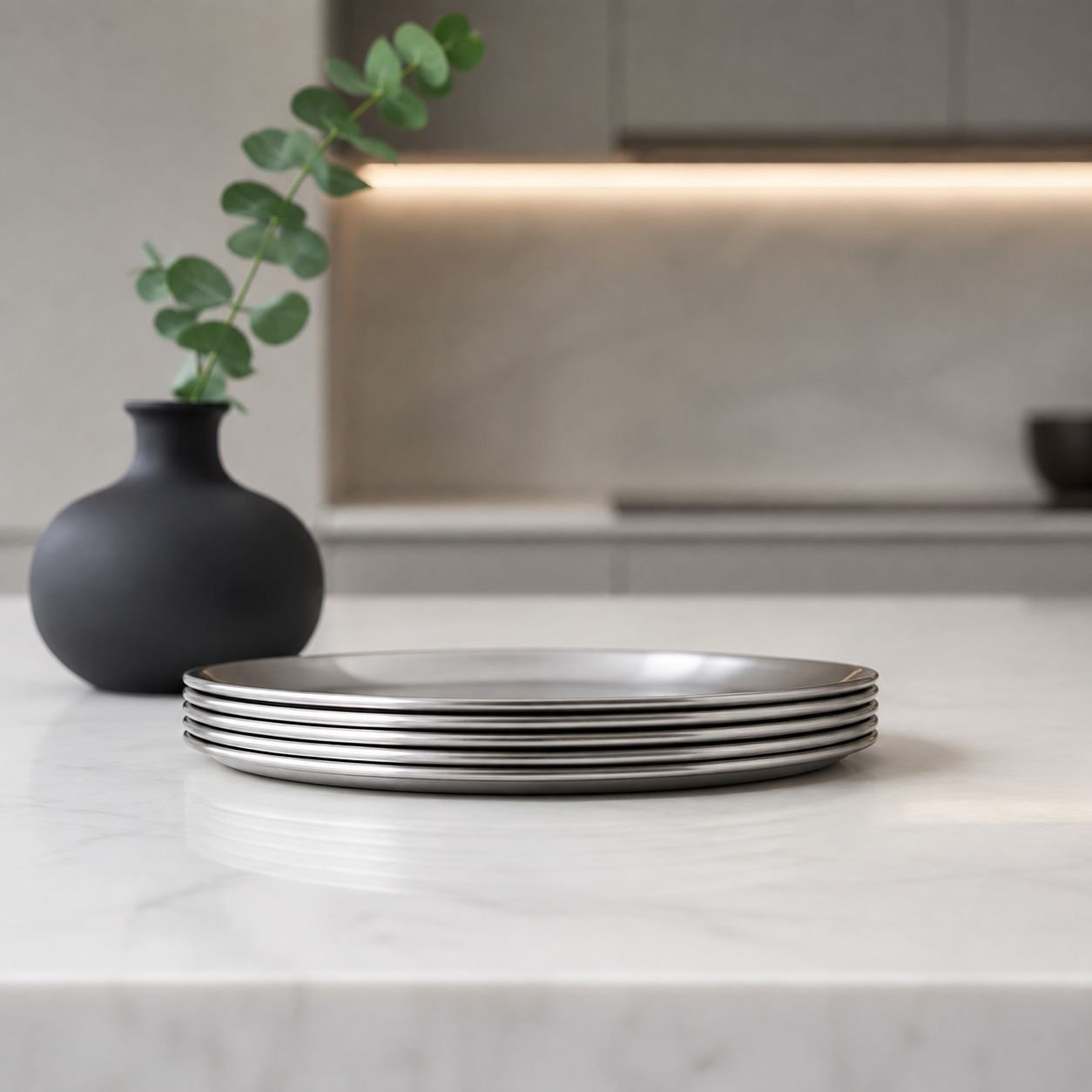 High-quality stainless steel plate with modern design