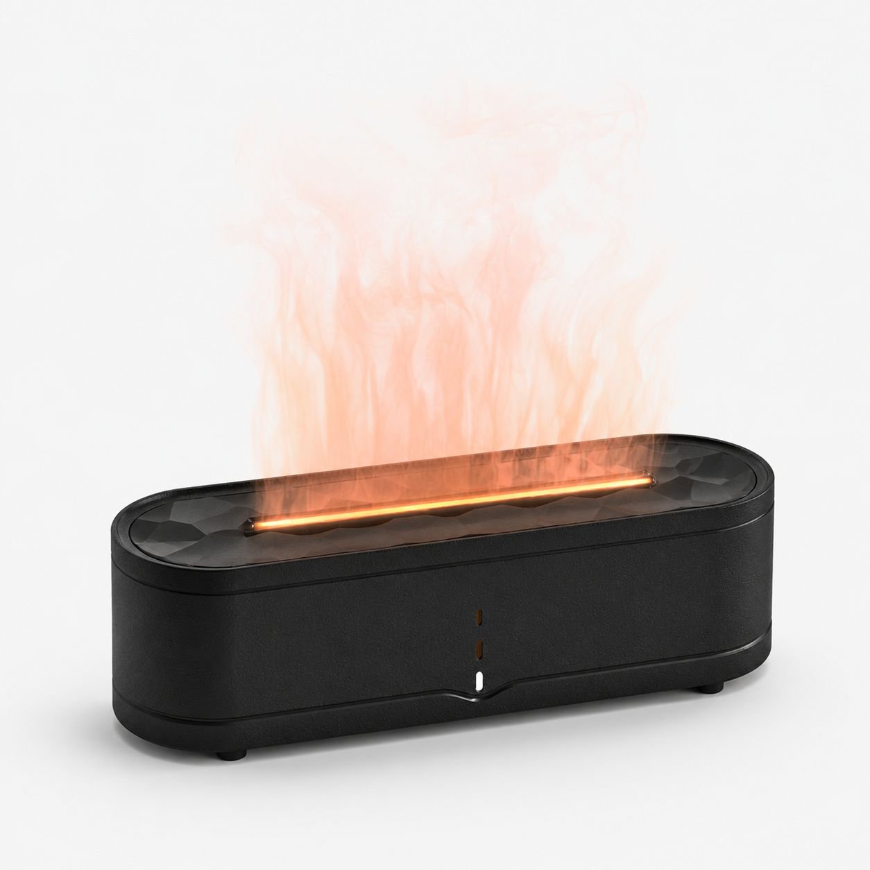 Difusor de aroma con llama simulada, lámpara multicolor y humidificador para casa