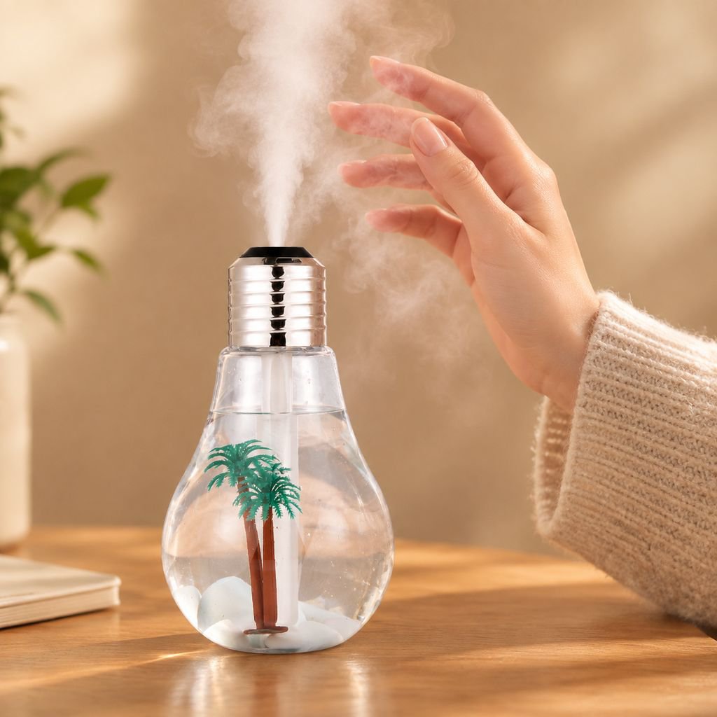 空気加湿器usb大霧量噴霧家庭用オフィスデスクトップ七彩電球humidentifiersクロスボーダー