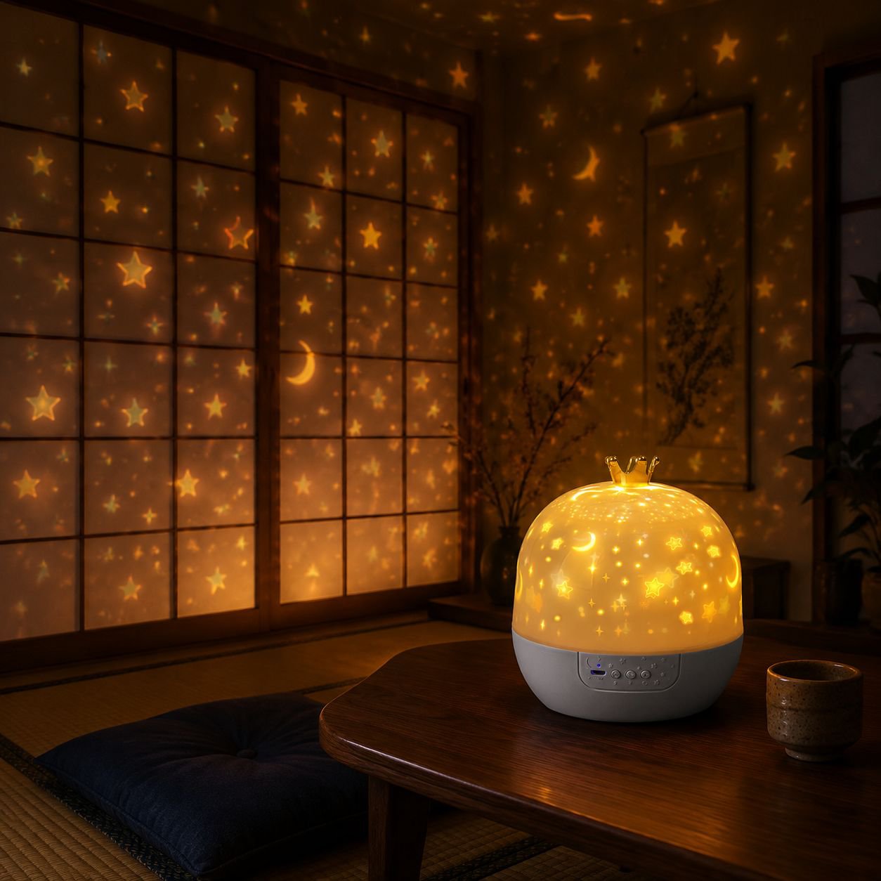 星空プロジェクターの明るさ調整