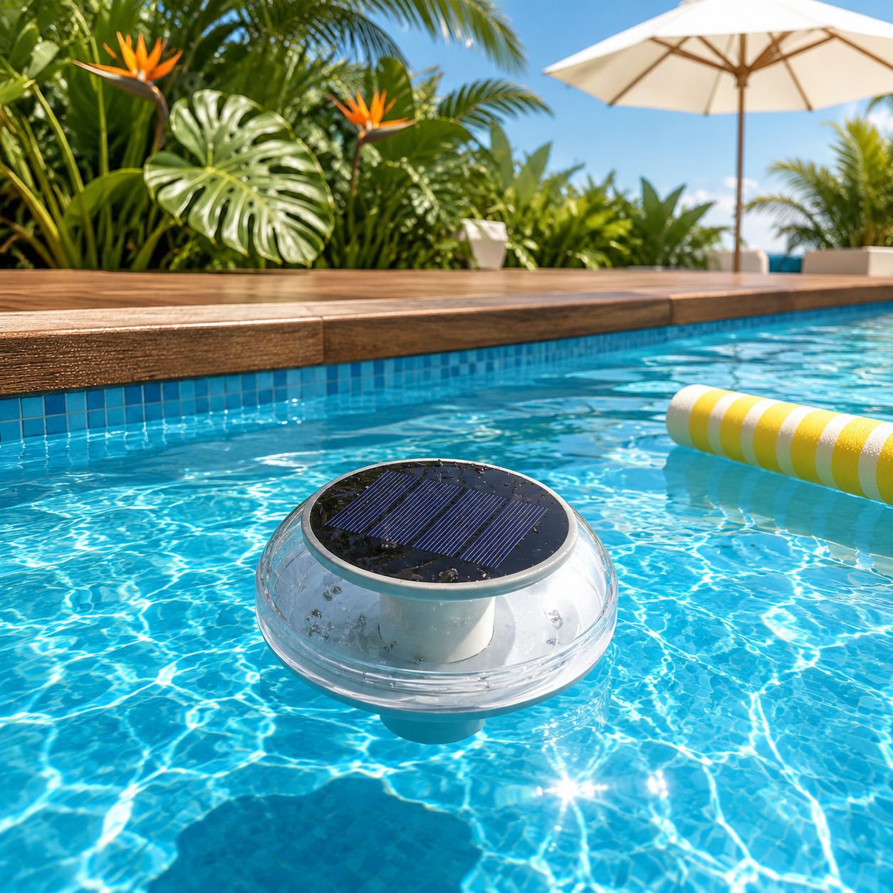 Luces LED flotantes solares para exteriores, decorativas para estanques y piscinas