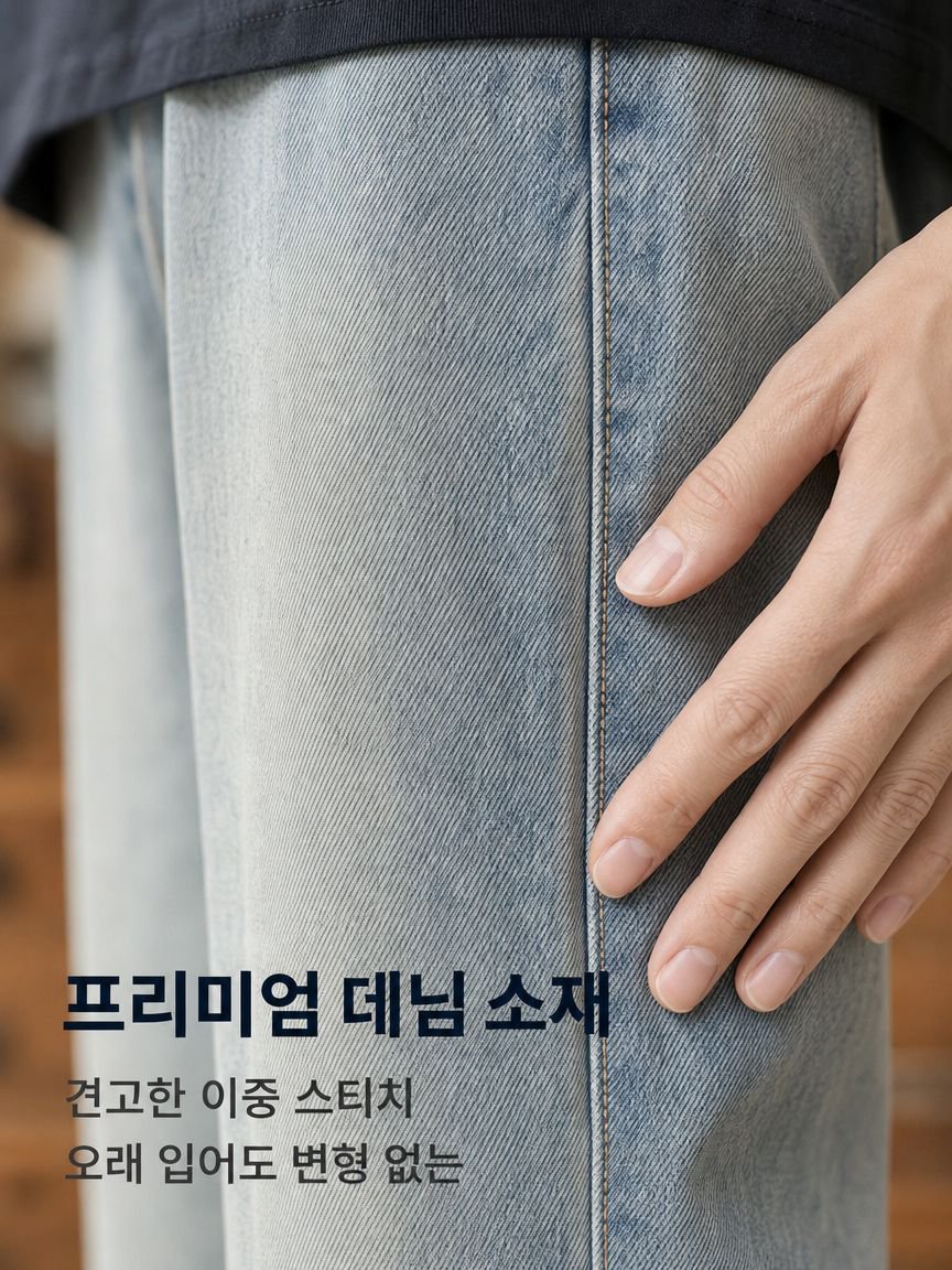  남성복 #여름 얇은 아이스진 남성 패션 미국 브랜드 하이스트릿 캐주얼 롱 팬츠