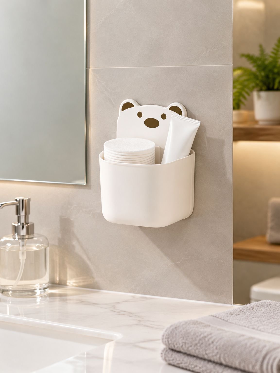 Organizador de pared con forma de oso lindo
