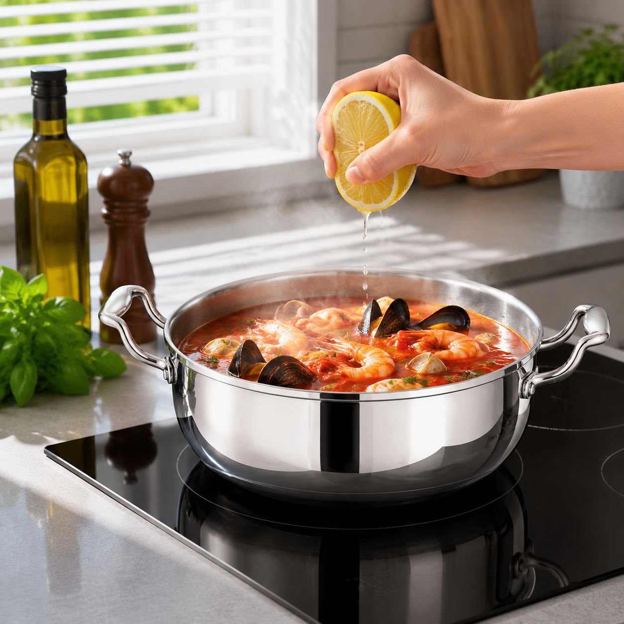 Durable Soup Pot with Two Handles for Easy Lifting