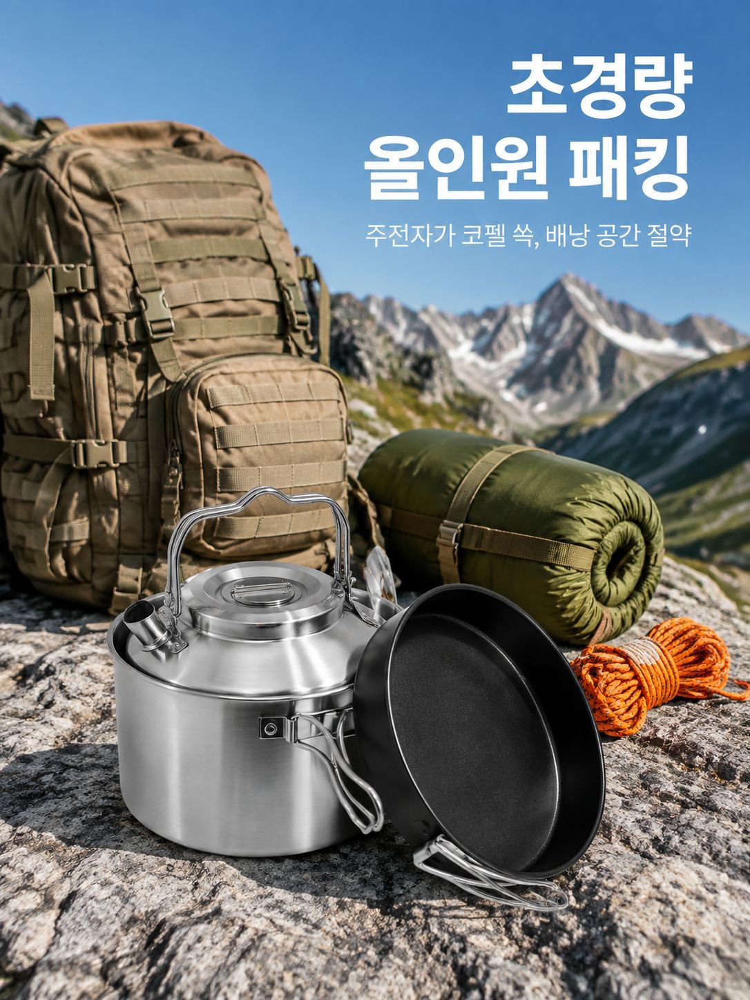 야외 캠핑 냄비