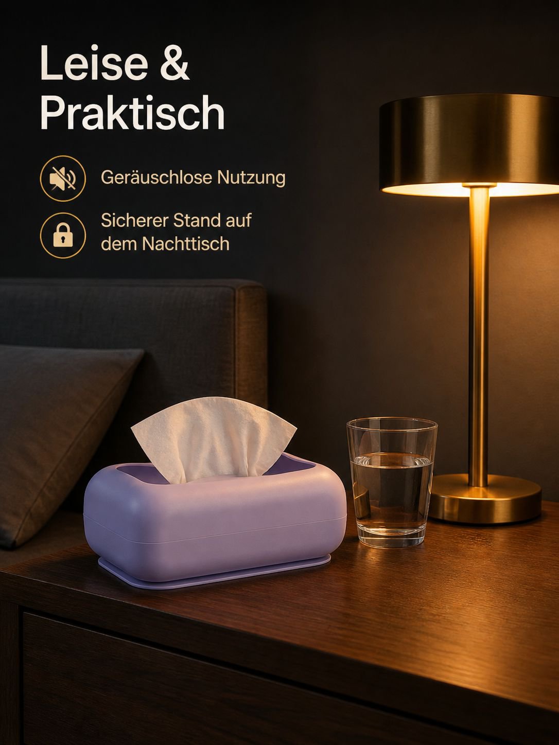 Multifunktionale Silikon-Taschentuchbox mit Saugnapf