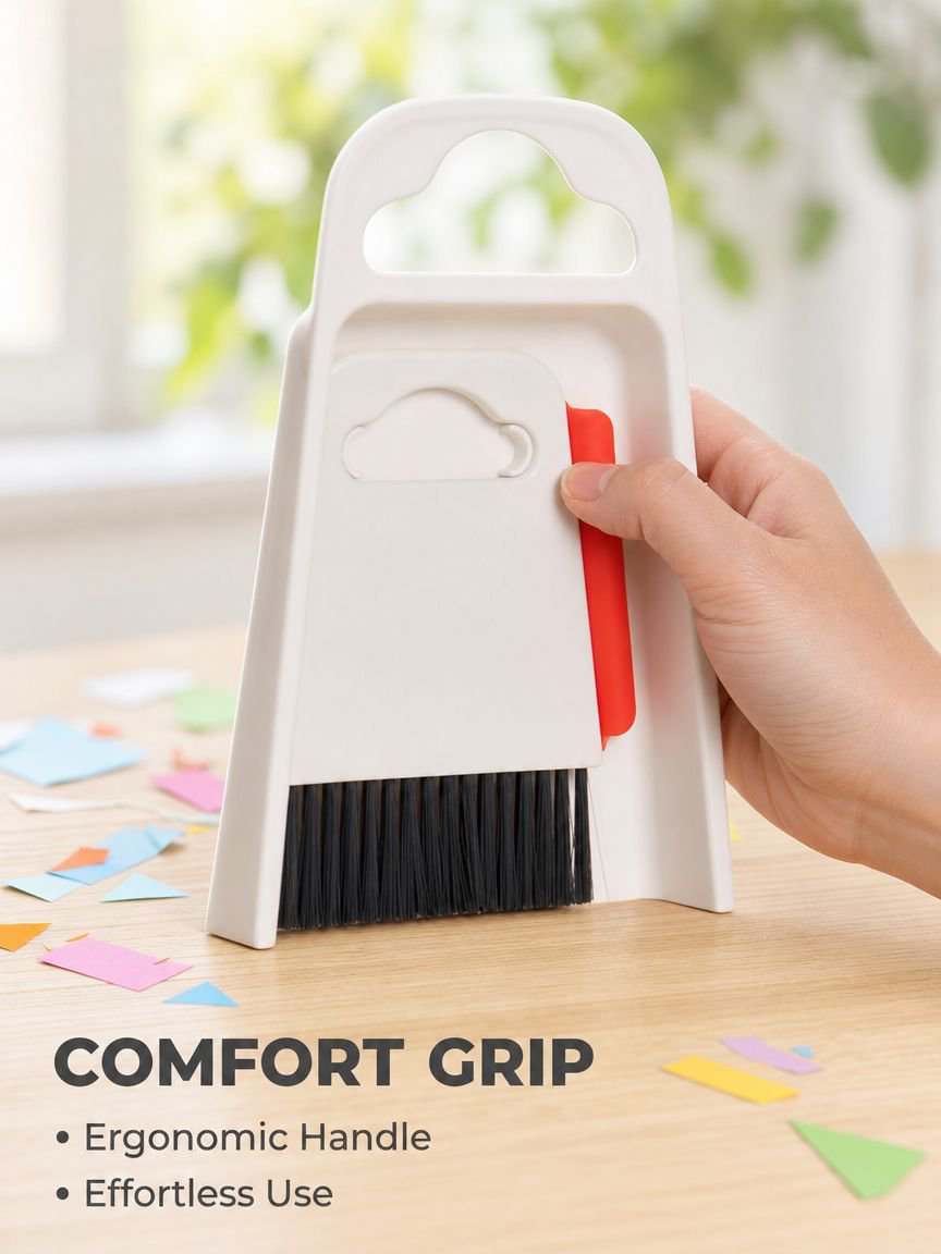 Mini Broom and Dustpan Set Household Desktop Cleaning Kit