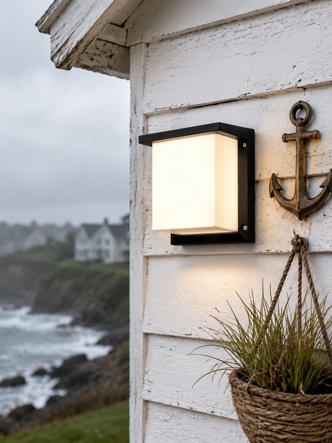 LED entrance wall light for outdoor use