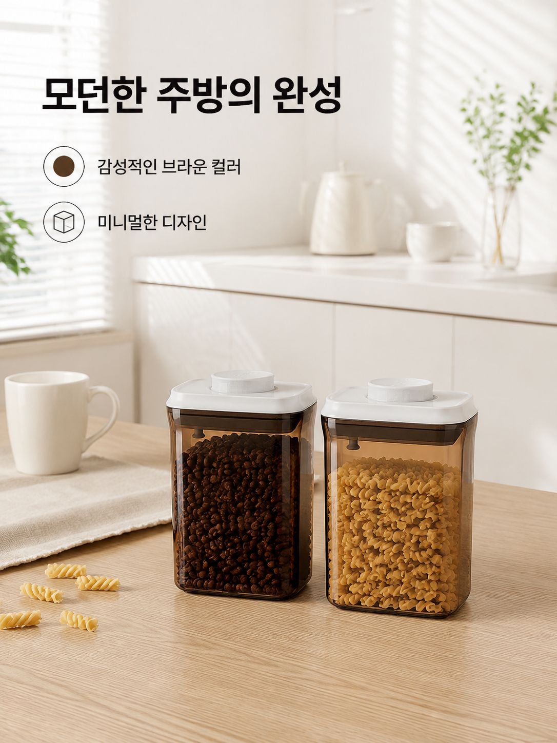 주방 곡물 밀폐 용기