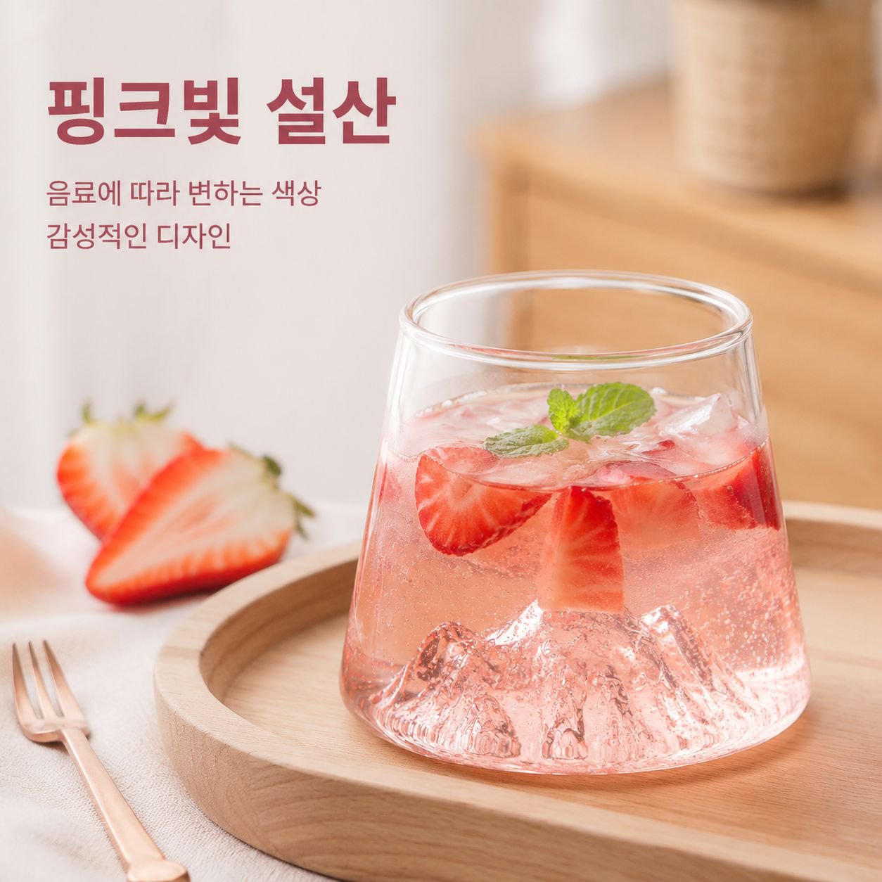 고붕규산 유리 투명 컵