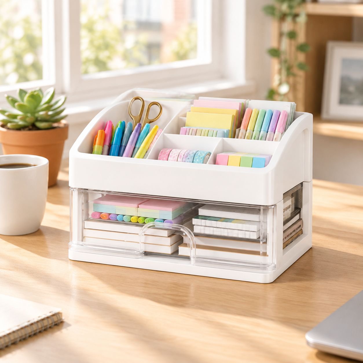 Multi-layer Desktop Drawer Organizer