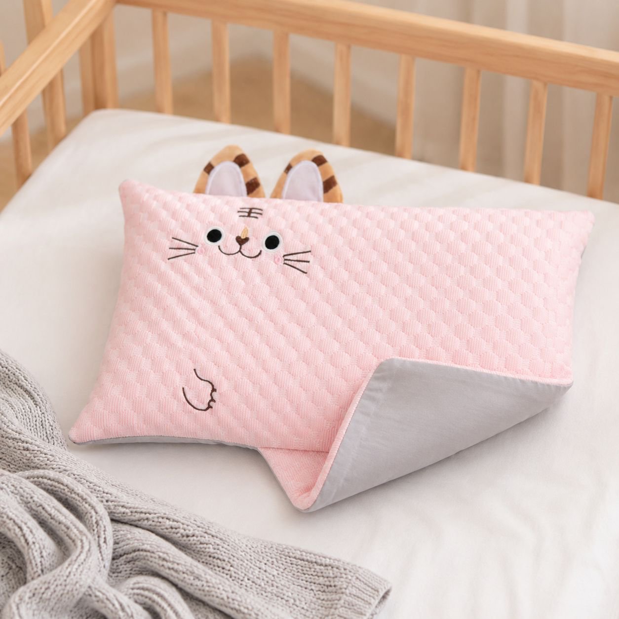 Baby Ice Cool Feeling Tiger Head Nap Pillow