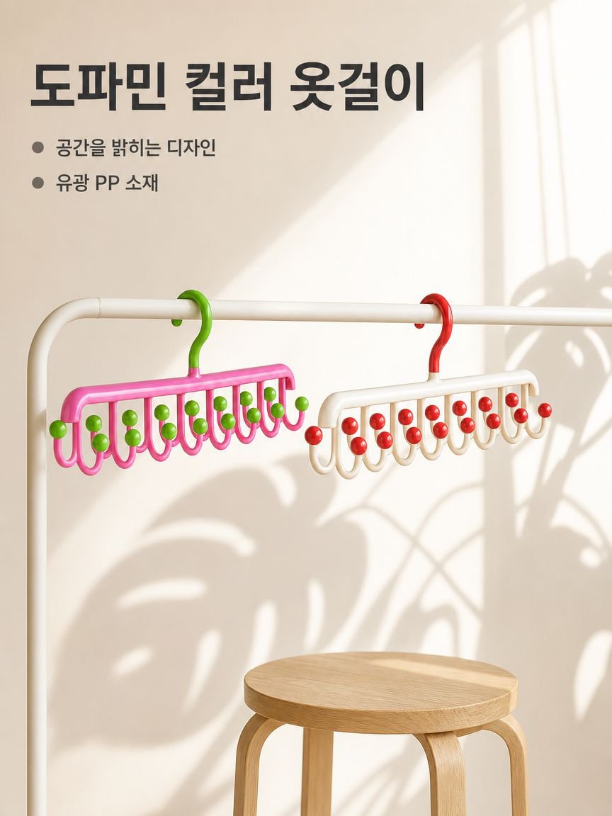 도파민 스타일 다용도 옷걸이